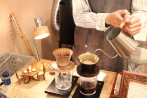 コーヒー抽出中